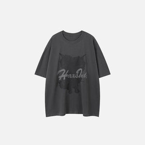 Gothic Cat Loose T-shirt - tntwear1