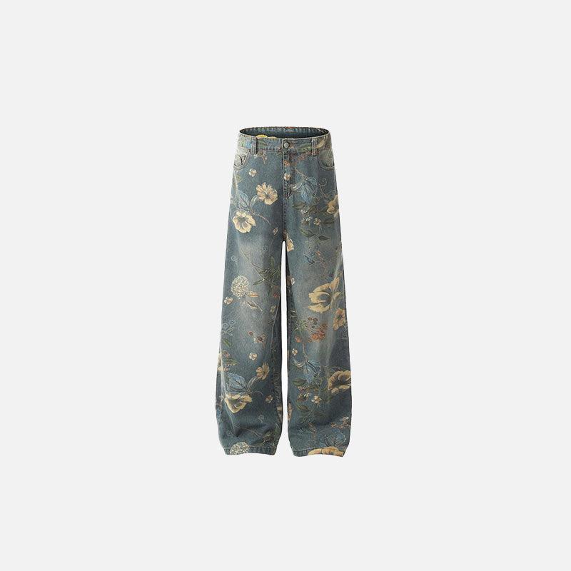 Floral Fantasy Jeans - tntwear1