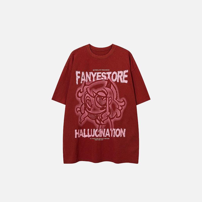 Hallucination Anime Girl T-shirt - tntwear1