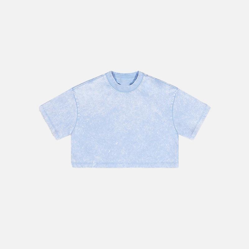 Cropped Washed Women's T-shirt - tntwear1