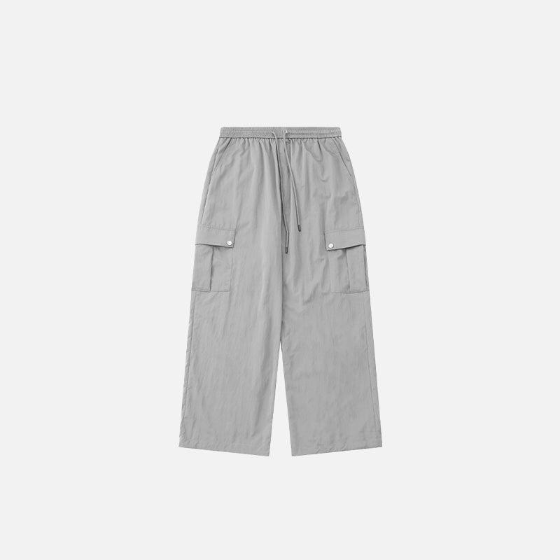 Multi-pocket Wide-leg Baggy Cargo Pants - tntwear1