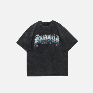 Loose Washed Suspend T-shirt - tntwear1