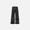 Leather Black Wide-Leg Pants - tntwear1