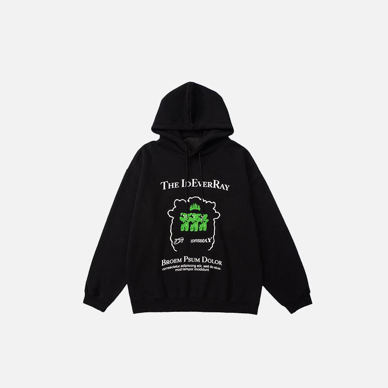 Oversized Loose Printed Hoodie - tntwear1