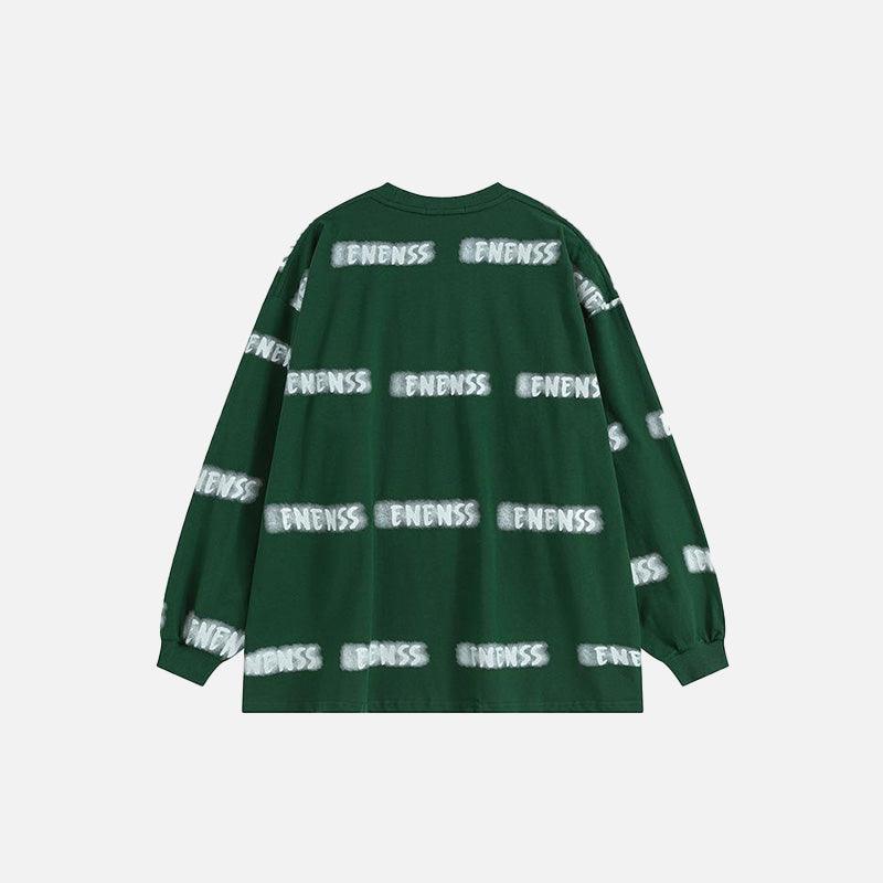 Loose Printed Sweatshirt - tntwear1