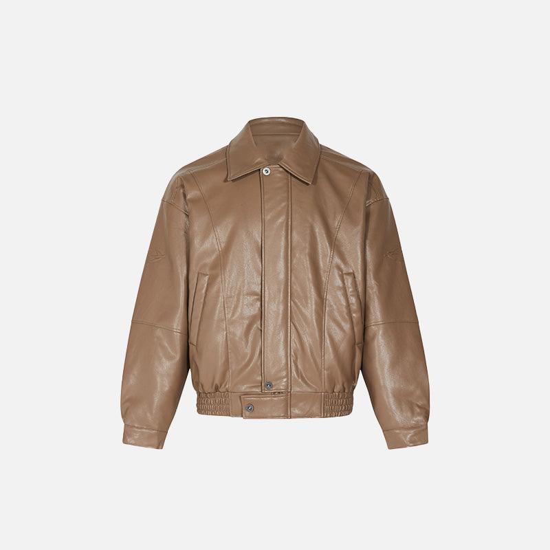 Y2k Padded Leather Jacket - tntwear1