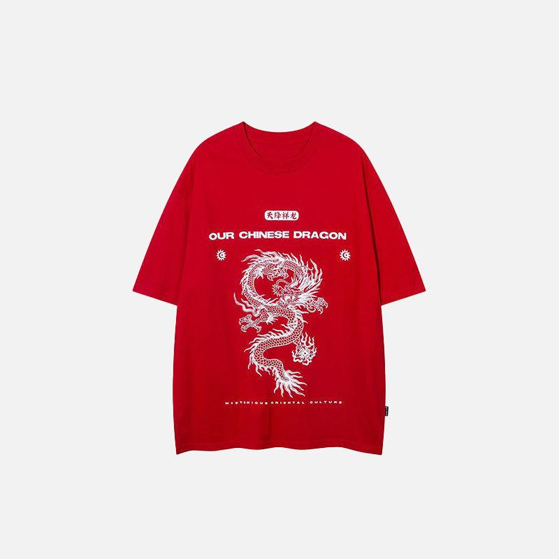 Chinese Dragon Graphic T-shirt - tntwear1