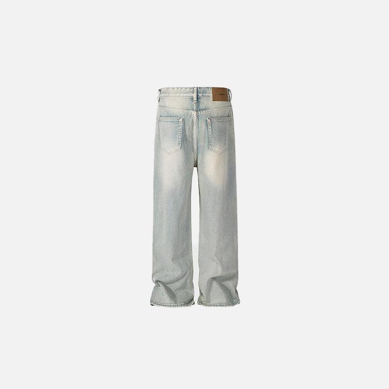 White Washed Straight Leg Jeans - tntwear1