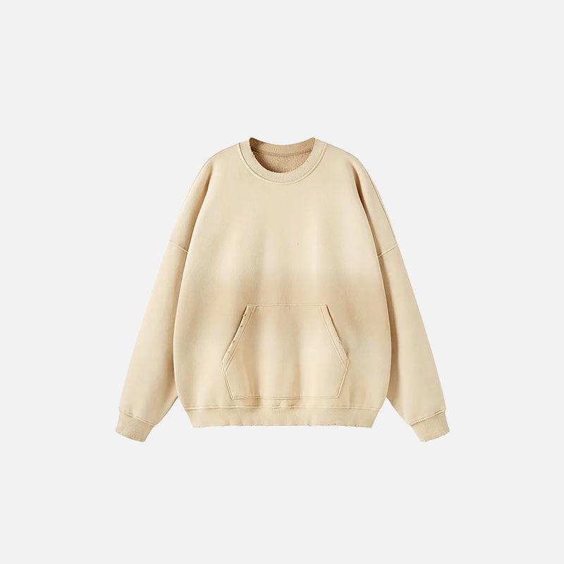 Washed Oversized Sweatshirt - tntwear1