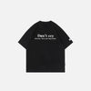 "Don't Cry" Letter Printed T-shirt - tntwear1