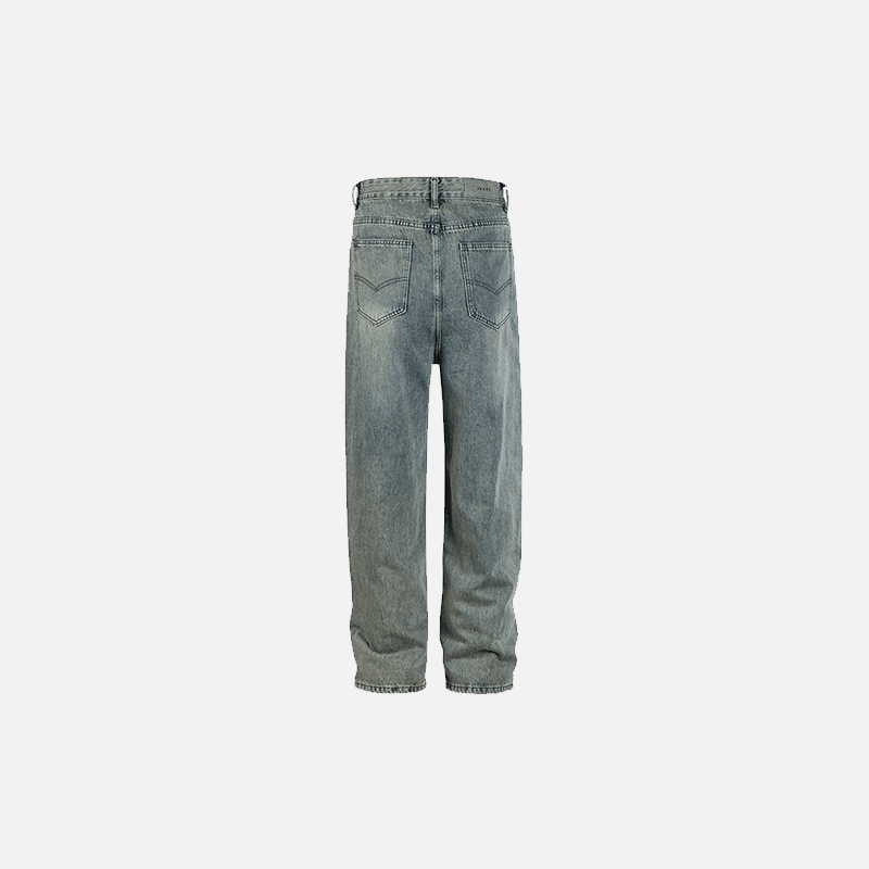 Vintage Washed Loose Jeans - tntwear1