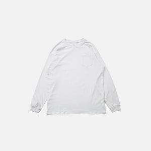 Versatile Blank Long Sleeve T-shirt - tntwear1