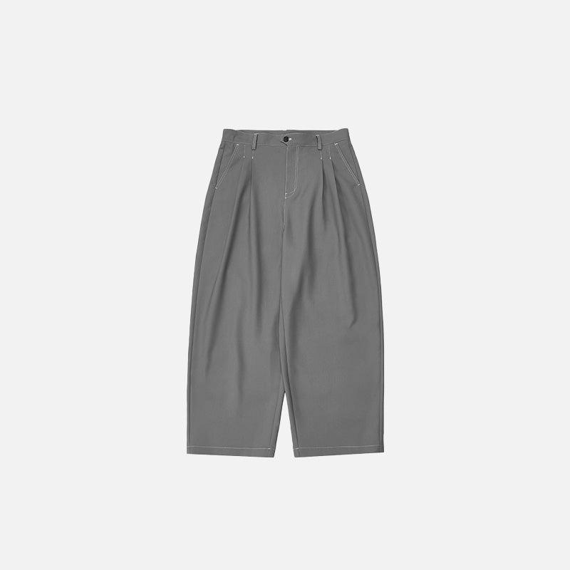 Loose Contrast Color Pants - tntwear1