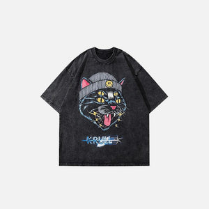 Cosmic Cool Cat T-shirt - tntwear1