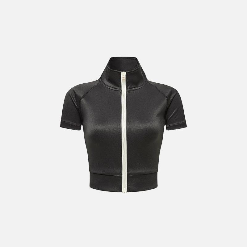 Y2k Women's Zip-up Crop Top - tntwear1