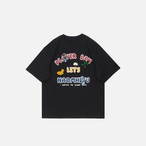 Cute Graphic Loose T-shirt - tntwear1