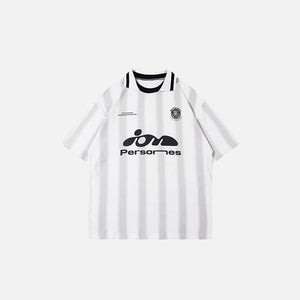 Vintage Loose Polo Stripes T-Shirt - tntwear1