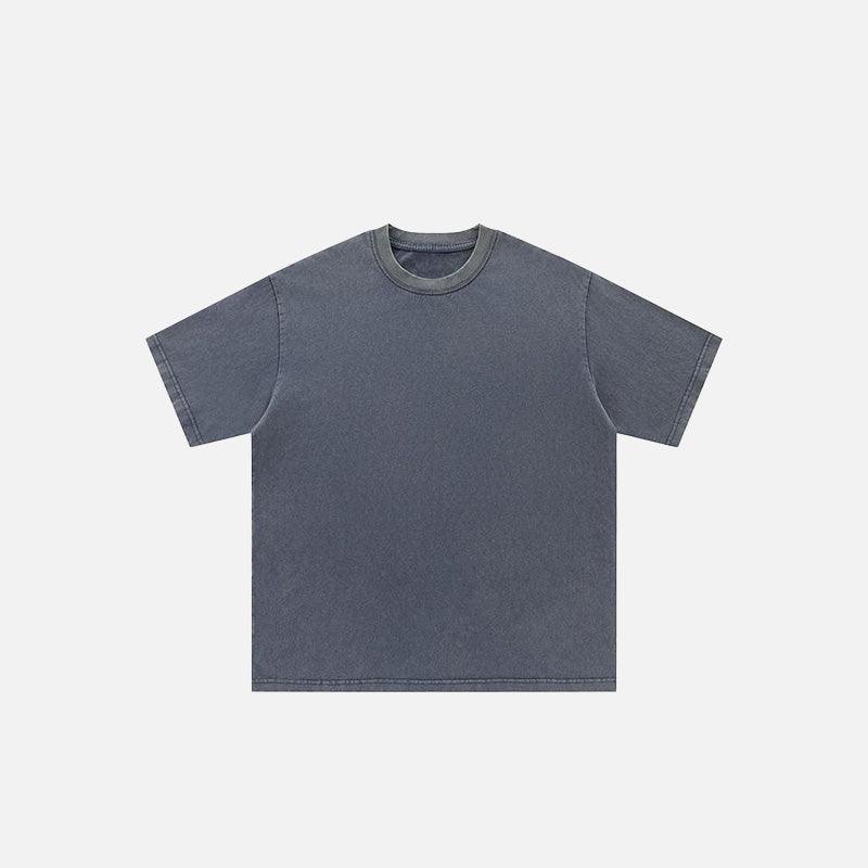 Oversized Loose Solid Color T-shirt - tntwear1