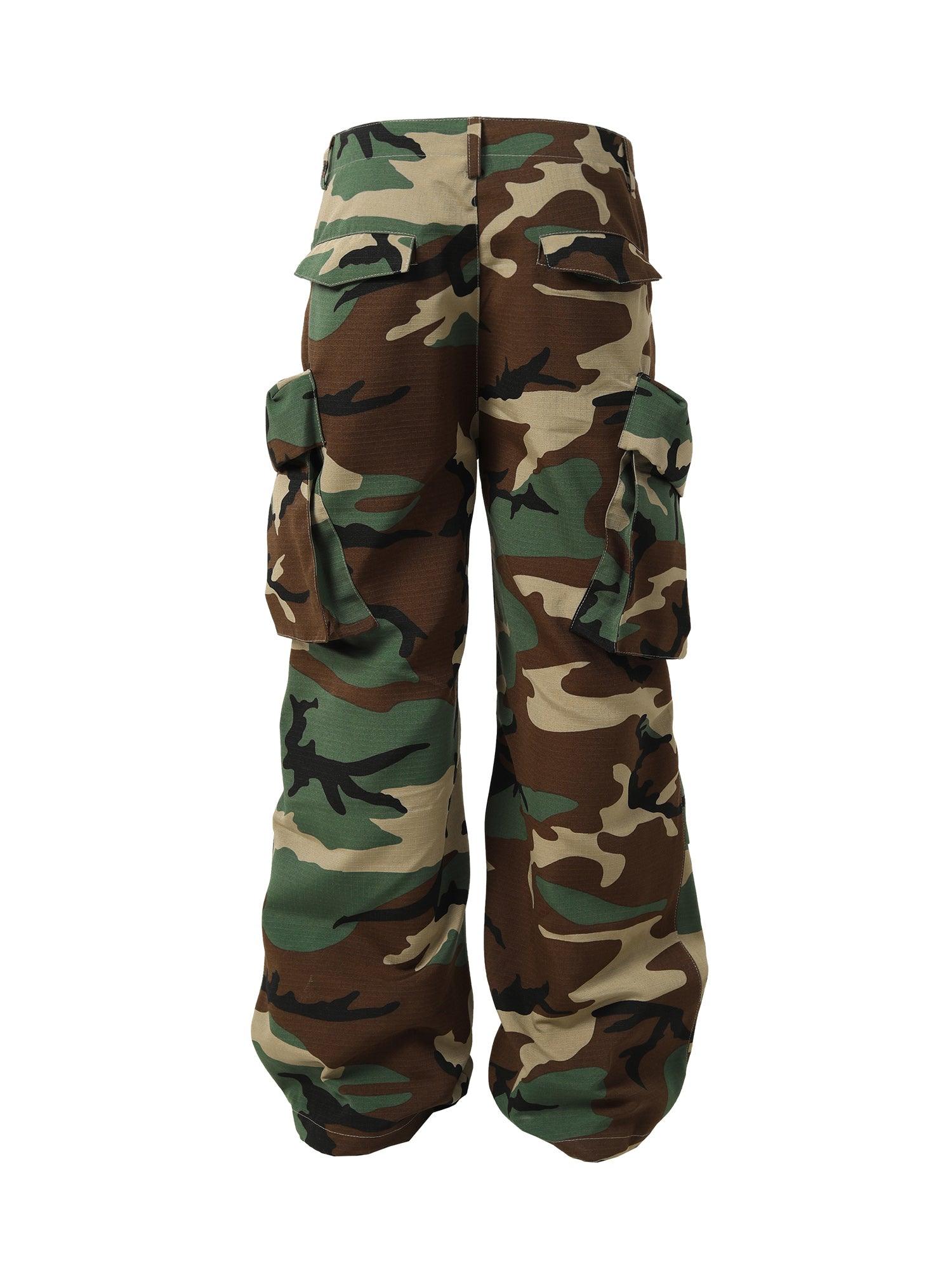 Tntwear High Street Badge Camouflage Multi-Pocket Pants