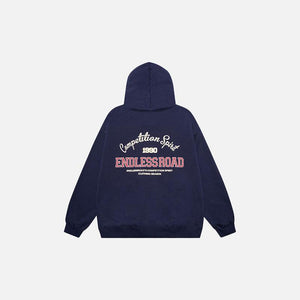 Loose Retro Endless Road Hoodie - tntwear1