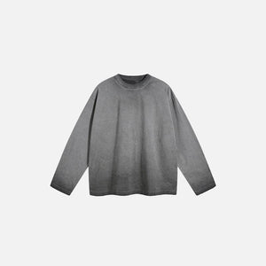 Faded Blank Long Sleeve T-shirt - tntwear1