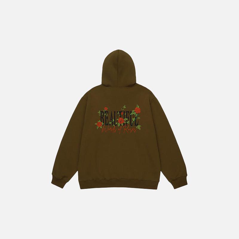 Beautiful Rose Loose Hoodie - tntwear1