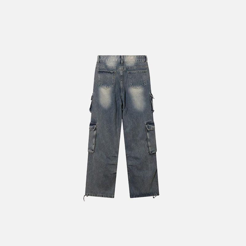 Y2K Baggy Multi Pocket Denim Pants - tntwear1