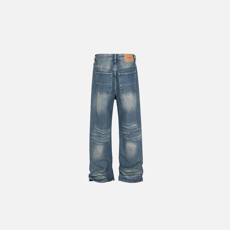 Washed Blue Loose Jeans - tntwear1