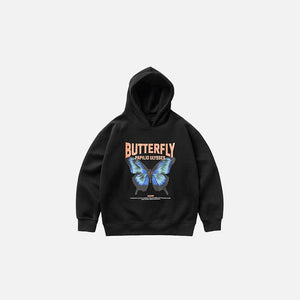 Butterfly Print Hoodie - tntwear1