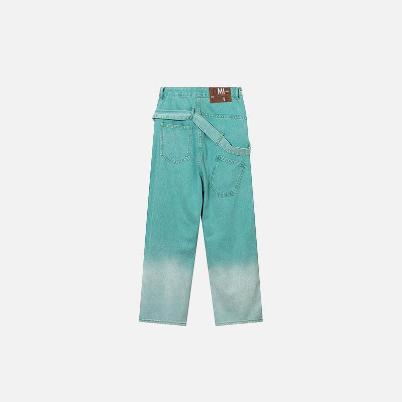 Green High-waist Baggy Jeans - tntwear1