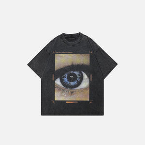 Vintage Washed Graphic Eye T-shirt - tntwear1