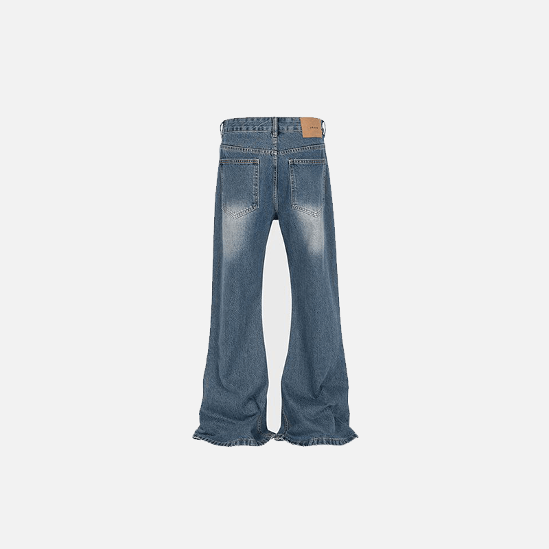 Retro Flare Blue Jeans - tntwear1