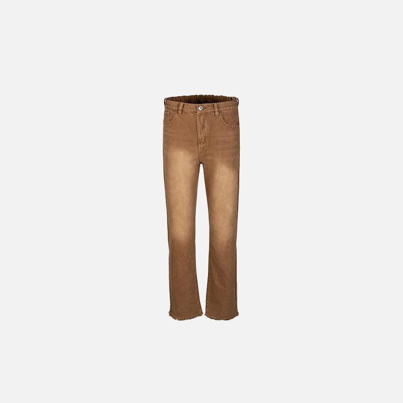 Vintage Brown Straight-Leg Jeans - tntwear1