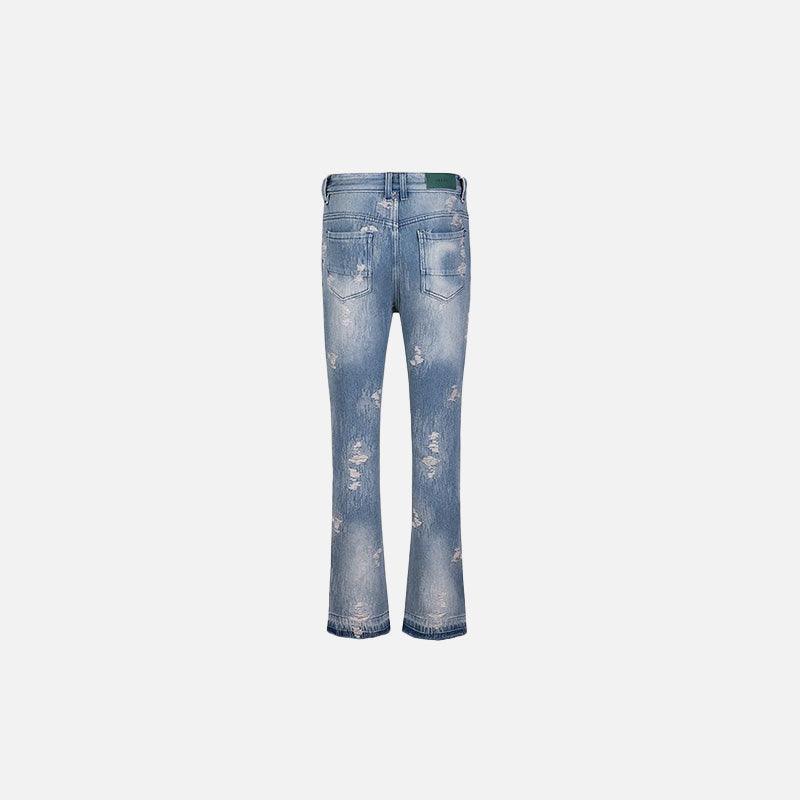 Vintage Washed Women's Distressed Jeans - tntwear1