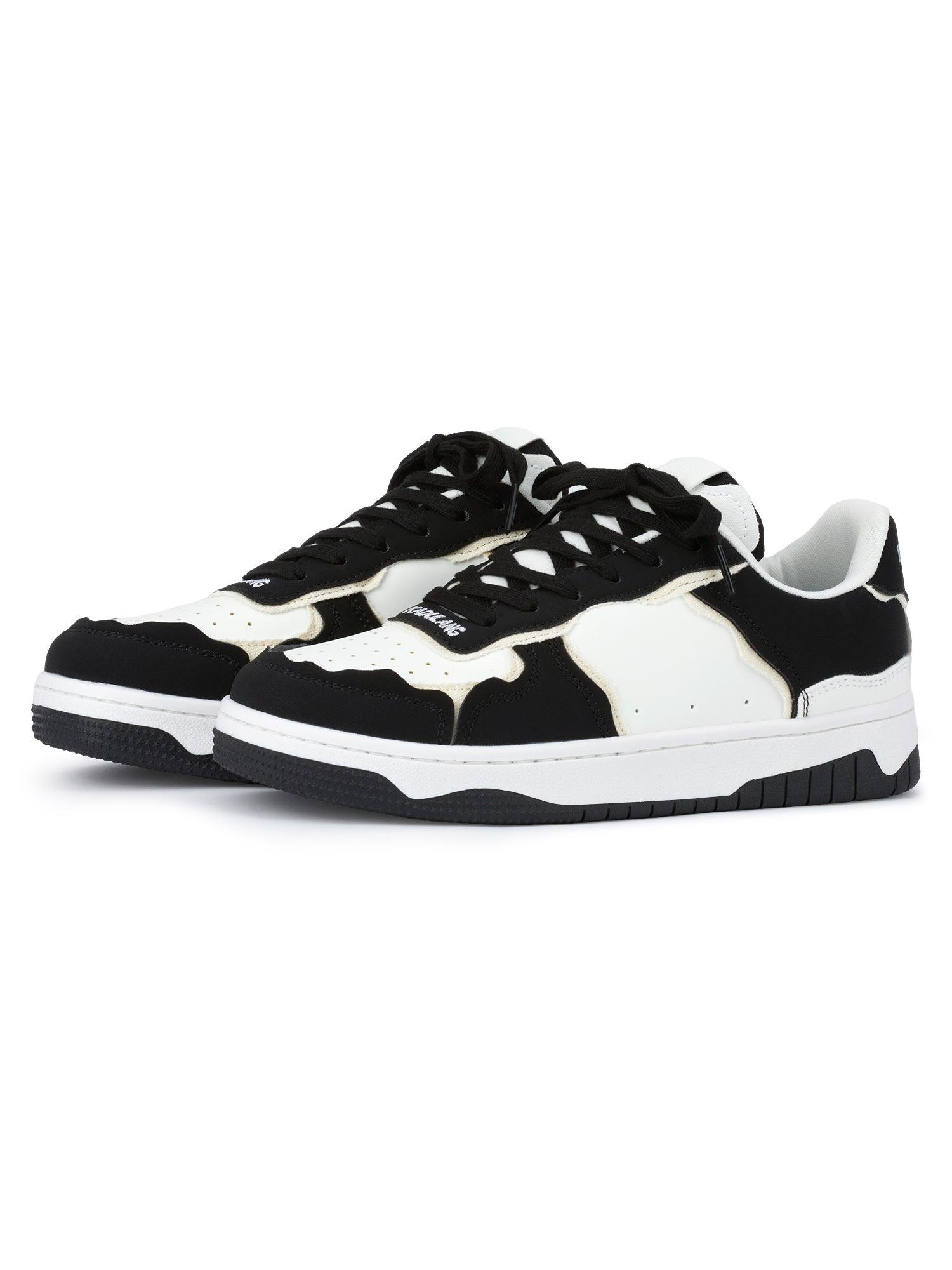 Tntwear High Street Black And White Board Casual Shoes -1554 - tntwear1