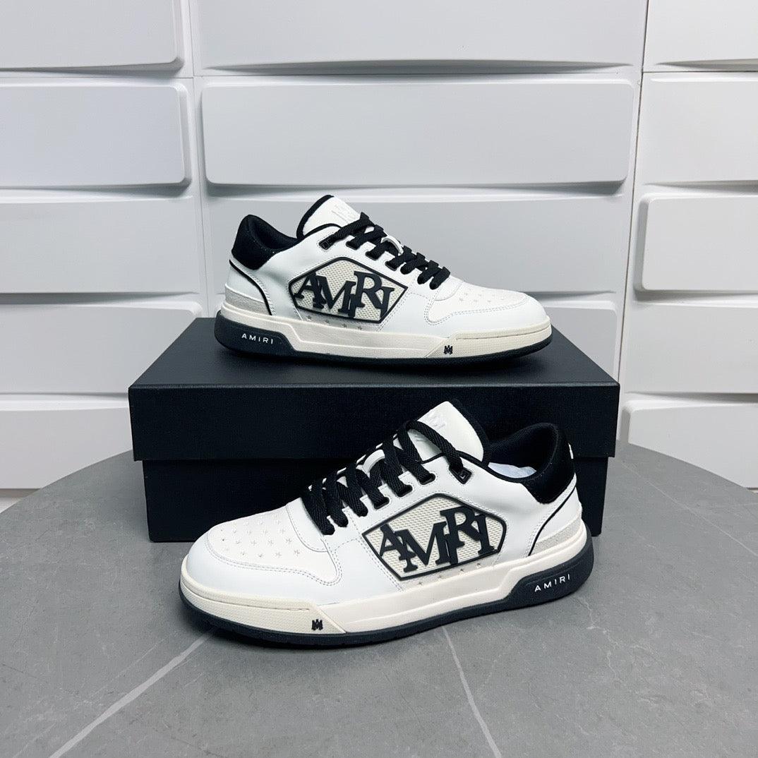 AMR Classic Low Black and White Sneakers-124 - tntwear1