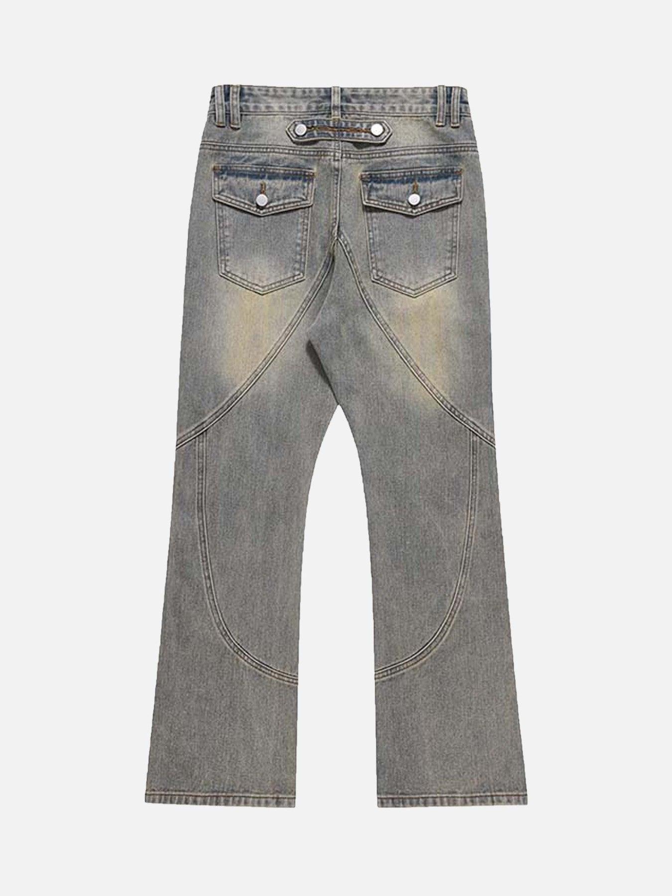 1984 Patchwork Stressed Jeans - tntwear1