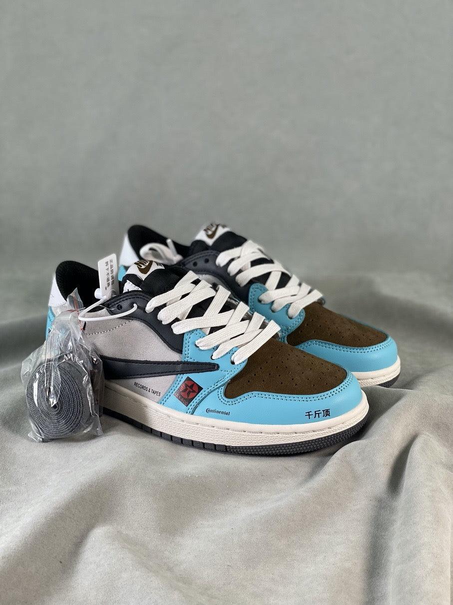 Custom Travis Scott x Air Jordan 1 Low OG SP 'JACKBOYS' DM7866-009 - tntwear1