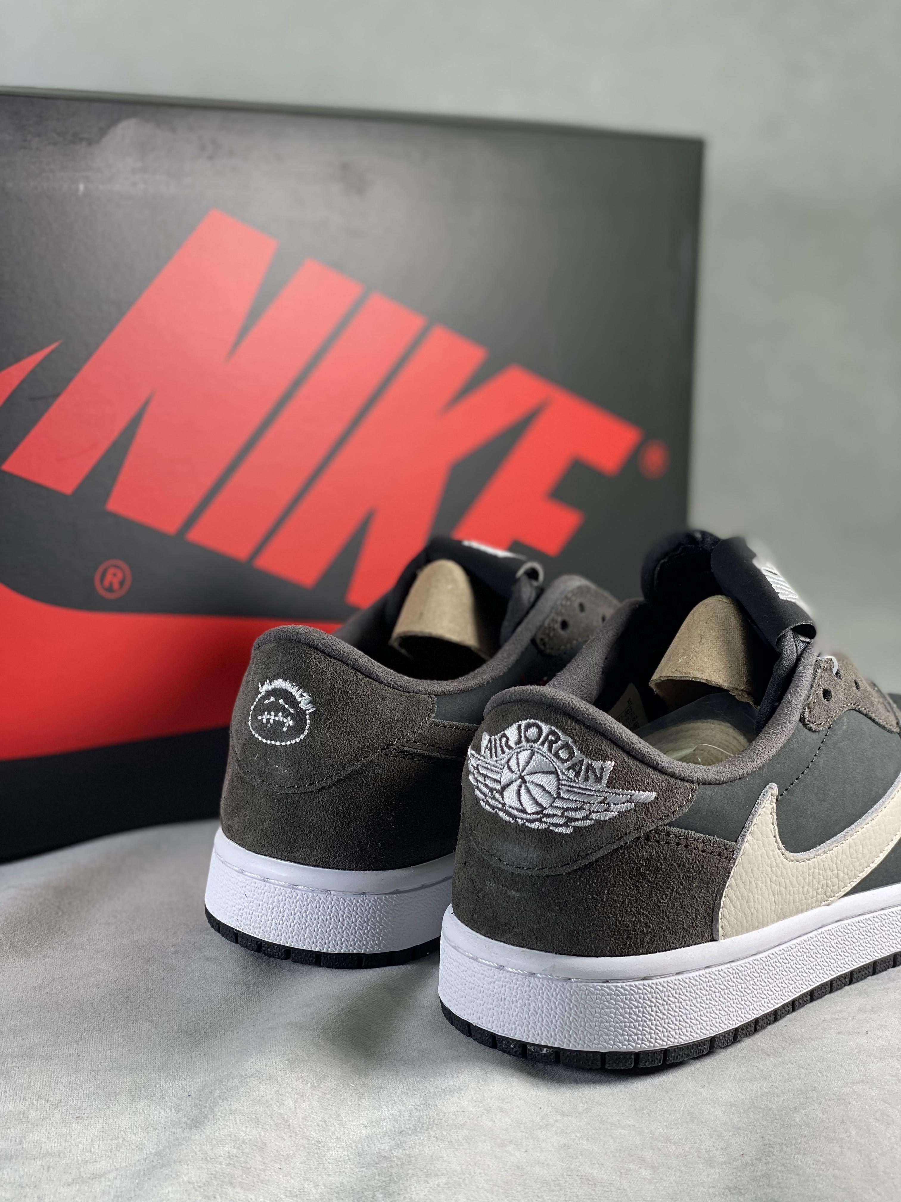 Custom Travis Scott x Fragment x Air Jordan 1 Low TS CQ4277 003 - tntwear1