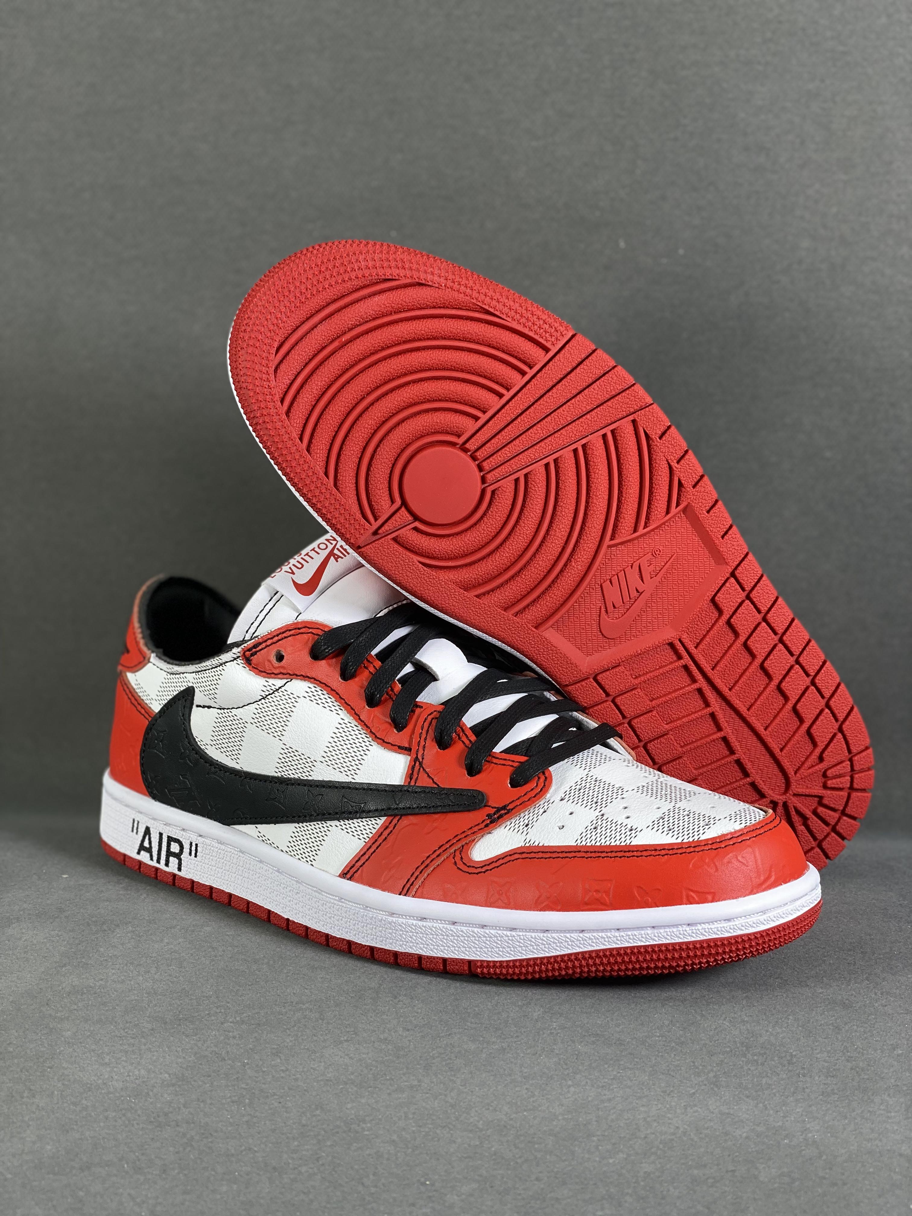 Custom Air Jordan 1 Low x Off-White x Travis Scott DZ2403 006 - tntwear1