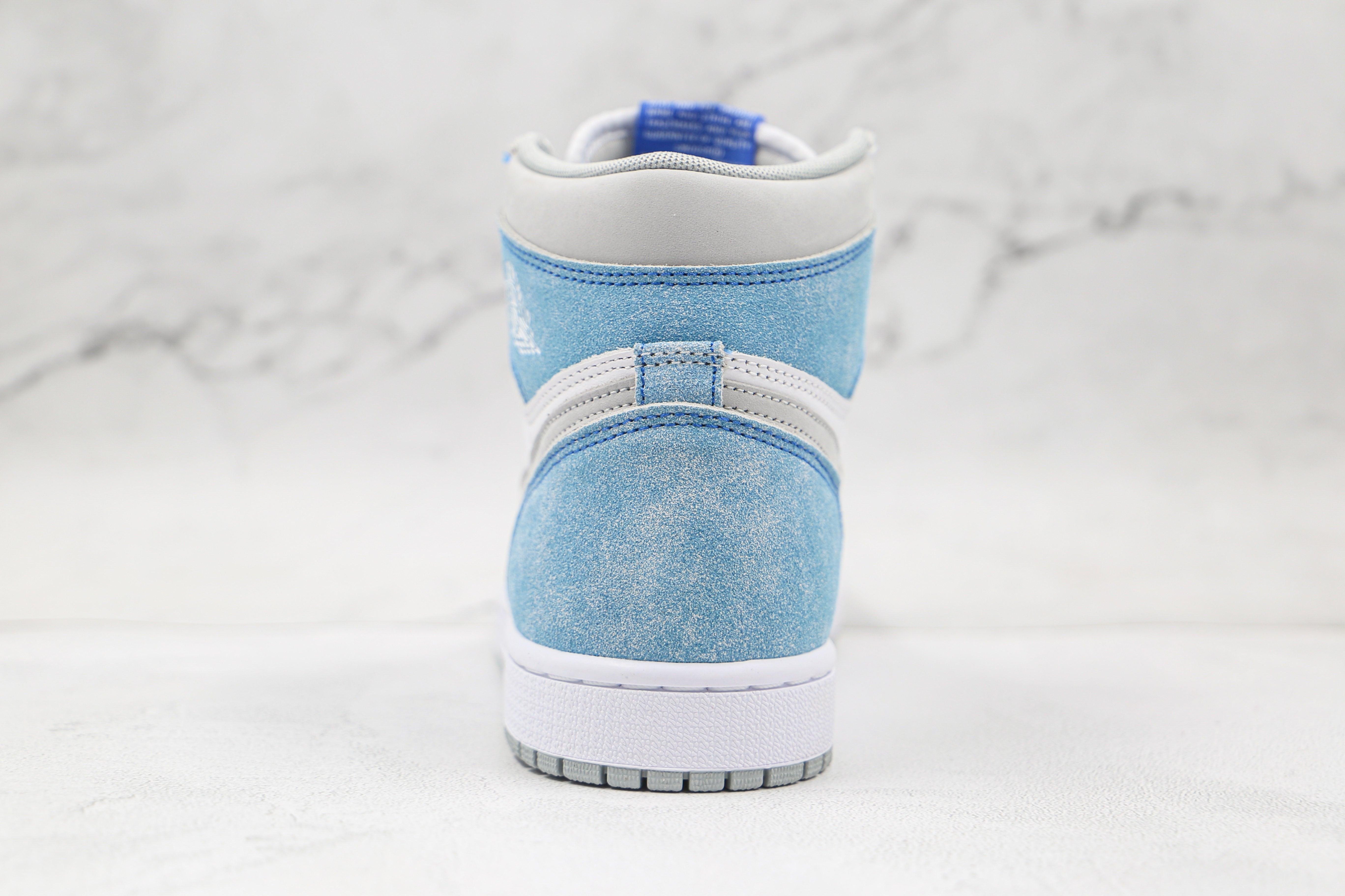 Custom Blue White Jordan 1 High Q ( Customs And Box ), Jordan 1 Sneakers Active - tntwear1