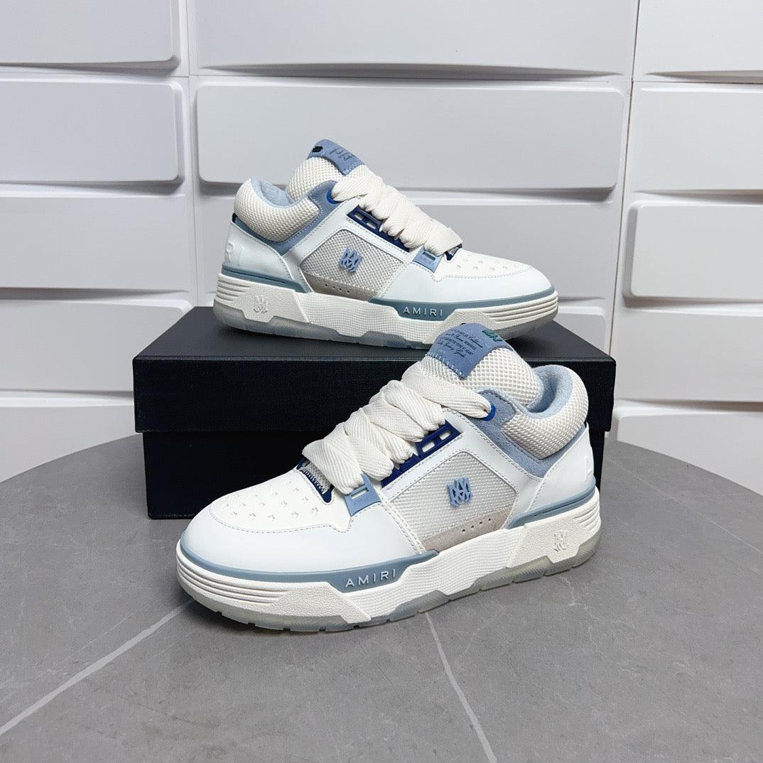 AMR MA-1 White and Blue Sneakers-131 - tntwear1