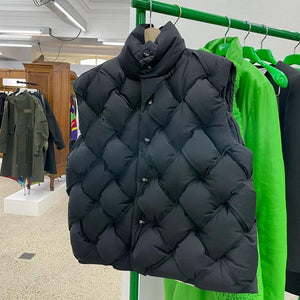 New Fashion Woven Pattern Warm Down Jacket Unisex - tntwear1