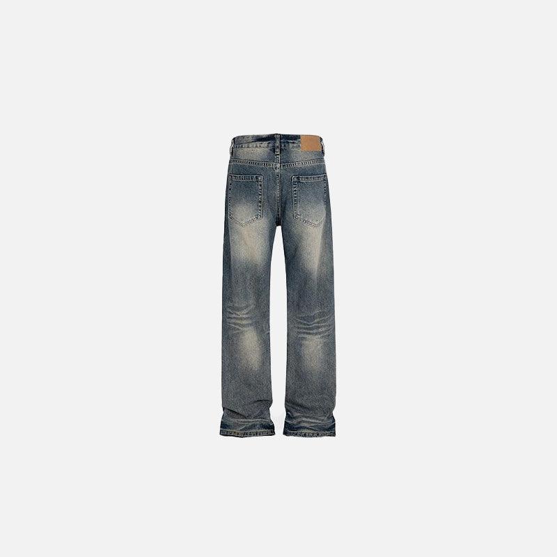 Vintage Washed Wide-Leg Jeans - tntwear1