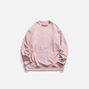 Star Ring Embroidered Sweatshirt - tntwear1