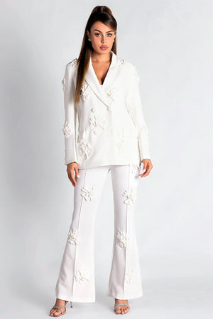 Amaryllis Floral Embroider Blazer Set