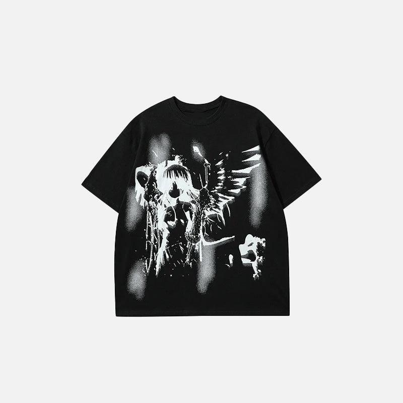 Y2K Goth Graphic T-shirt - tntwear1