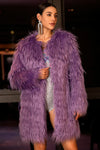 Totidi Purple Concert Eco-Fur Jacket