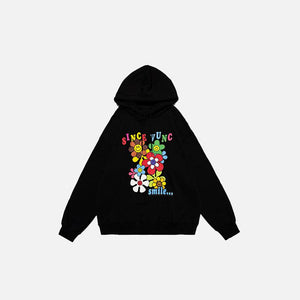 Flower Season Loose Hoodie - tntwear1