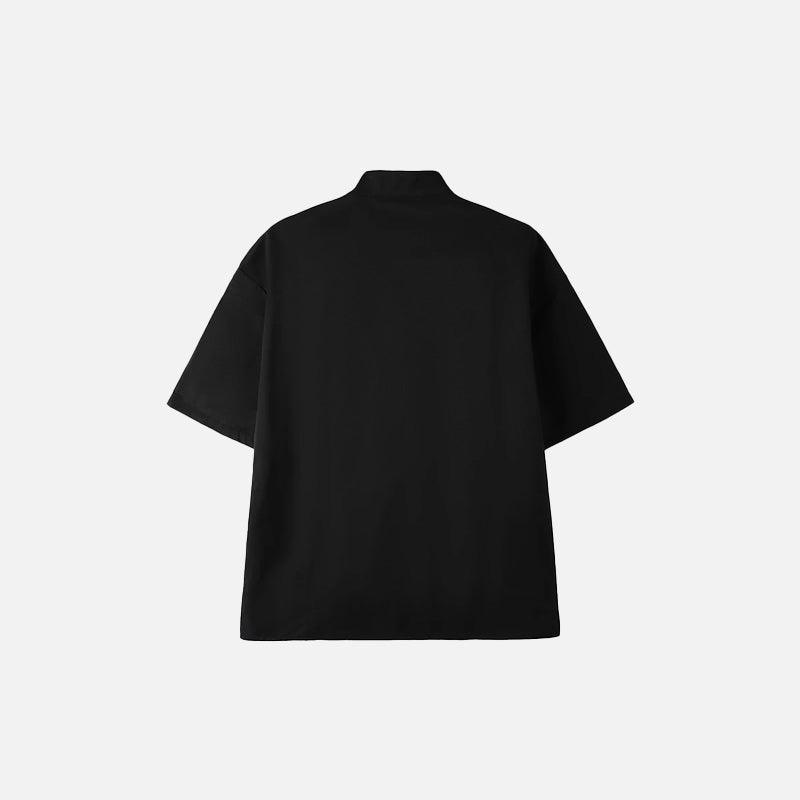 Black Mandarin Women's Shirt - tntwear1